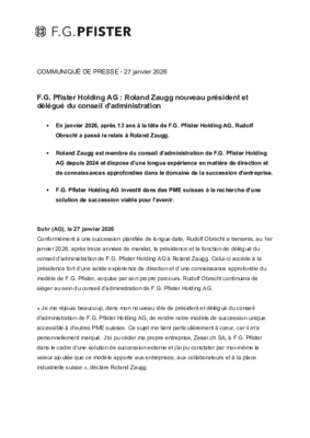 F.G. Pfister_Comuniqué de presse_Roland Zaugg nouveau président du conseil d'administration_27.01.26