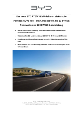 Medienmitteilung_BYD ATTO 3 EVO
