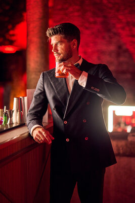 Kevin Lütolf at Opening Party Campari