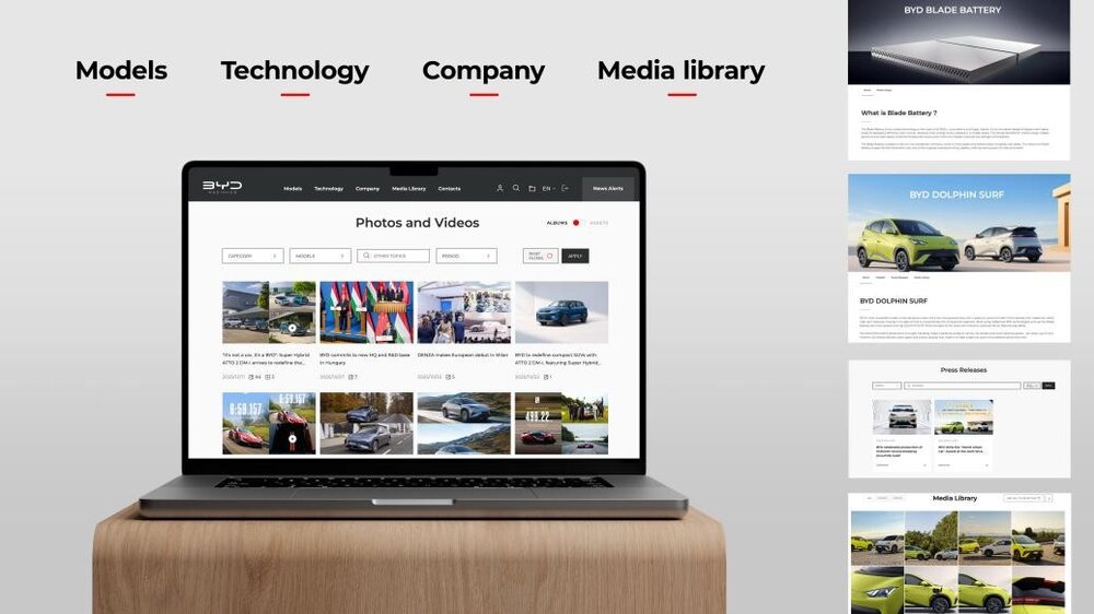 Media Hub européen de BYD