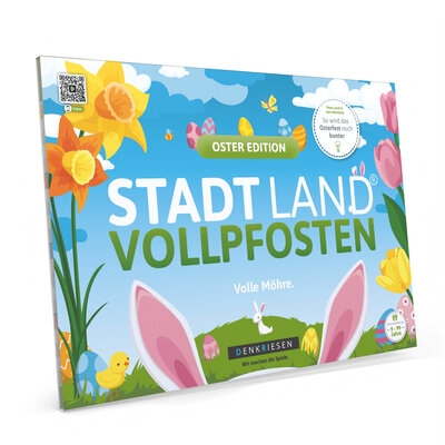 Stadt Land Vollpfosten® - Oster Edition, Denkriesen, 2-50 Spielerinnen und Spieler, 9-99 Jahren, Fr. 14.90