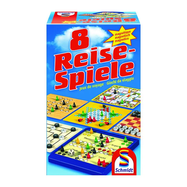 8 Reise-Spiele, Schmidt Spiele, Gemeinschaftsspiel, 1-4 Spielerinnen und Spieler, ab 6 Jahren, Fr. 29.90