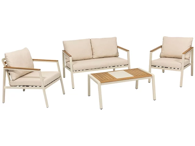 Garten-Set ATHENES, beige, bei Conforama, CHF 699.95, Outline.webp