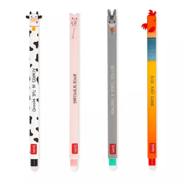 Legami löschbarer Gelstift «Farm Sweet Farm», Set mit 4 Gelstiften, orellfuessli.ch, Fr. 12.90.webp