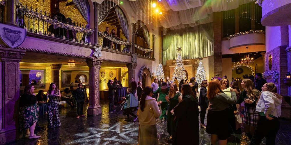 Inside the magical Harry Potter Yule Ball now casting a spell in Houston