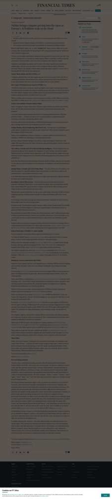 Nebius brings compute pricing into the open as Europe's AI builders scale on its cloud - Company ...