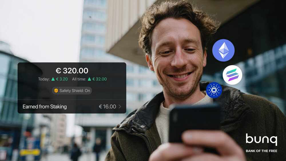 bunq steps up crypto expansion with EU-wide flexible staking | bunq ...