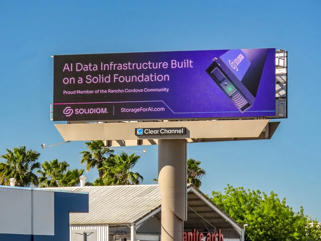 Rancho Cordova Solidigm Billboard