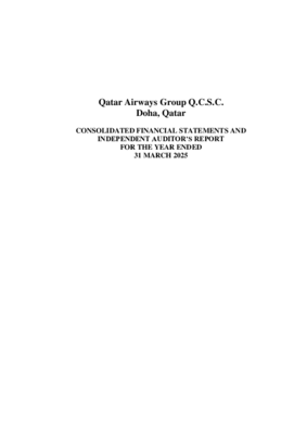 Qatar Airways Group Q.C.S.C. - Consolidated FS - March 2025