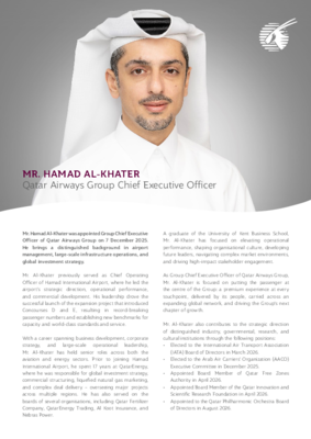 Hamad Al-Khater QR GCEO Bio