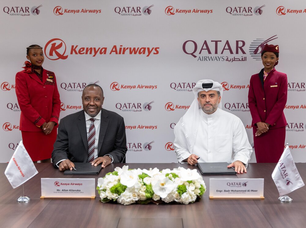 Qatar Airways and Kenya Airways Ink a Strategic Partnership.jpeg