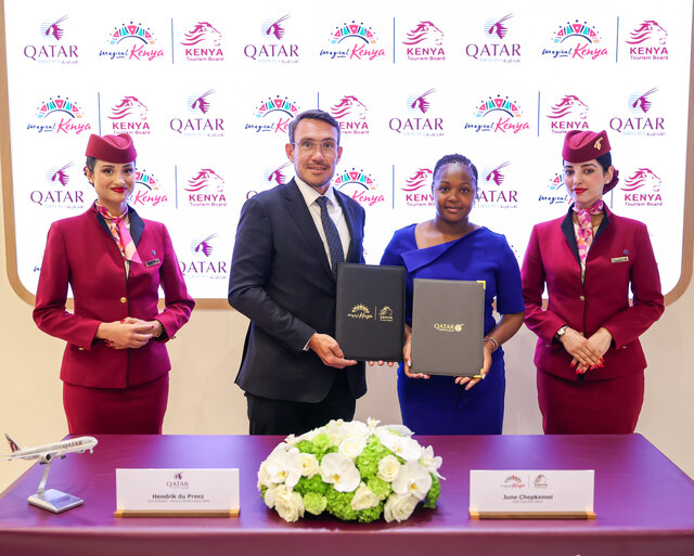 Qatar Airways MoU with Kenya Tourism Board.JPG