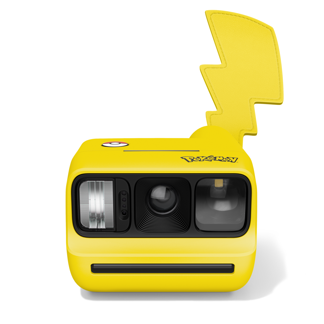 Polaroid Go Generation 3 Pokémon Pikachu Edition, câmera instantânea amarela com botão em forma de Poké Bola