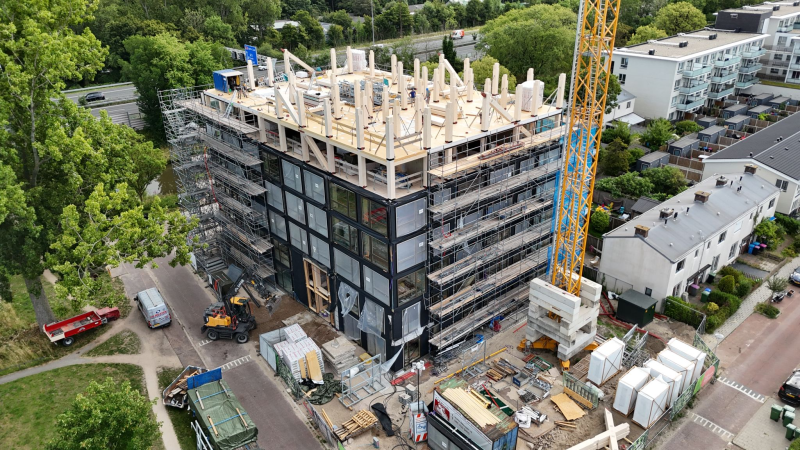 Even the elevator core is made of wood — making Urban Woods the tallest residential building in t...