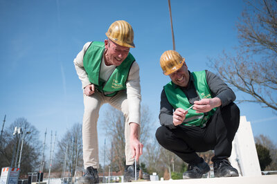 Sebastian Monteban en tim vermeend van The Urban Woods