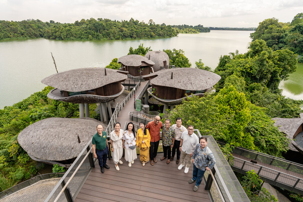 President Tharman & Ms Jane Ittogi with executives from Banyan Group, MRR & Mandai Wildlife Group.jpg