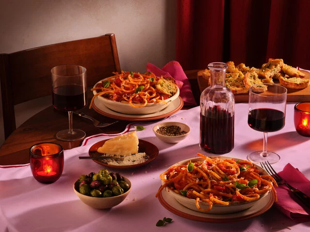 Hybrid_sRGB_ALL_2024_Pasta_Date-Night-Pasta-wine-garlic-bread-tomato-pasta