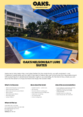 OAKS_Nelson_Bay_Lure_Suites_FactSheet_OCT25