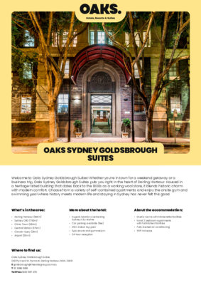OAKS_Sydney_Goldsbrough_Suites_FactSheet_OCT25