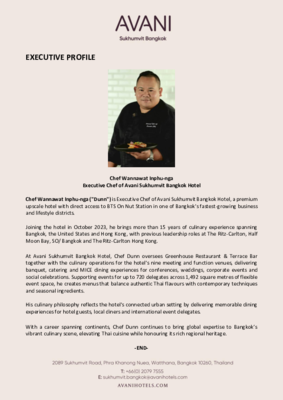 Avani_Sukhumvit_Bangkok_Executive_Chef_Profile_Wannawat Inphu-nga__EN