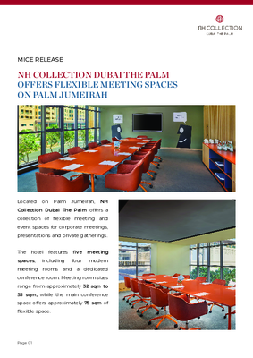 NH Collection Dubai The Palm_MICE Release