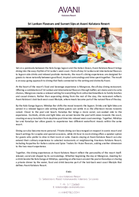 Avani_Kalutara_Resort_Food_And_Beverage_Release