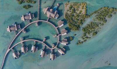 Over Water Pool Villas at Anantara Mina Ras Al Khaimah Resort.