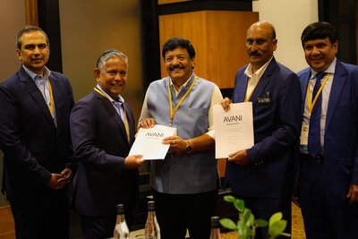 From left to right: Puneet Dhawan, Head of Asia, Minor Hotels; Dillip Rajakarier, Group CEO of Minor International and CEO of Minor Hotels; Sh. Kandula Durgesh, Honorable Minister of Tourism of Andhra Pradesh; Ajay Jain, Principal Secretary of Andhra Pradesh Tourism; I. A. Raja Varma, Managing Director of Sunray Green Space Pvt Ltd.