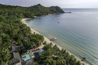 Aerial view of Anantara Rasananda Koh Phangan Villas