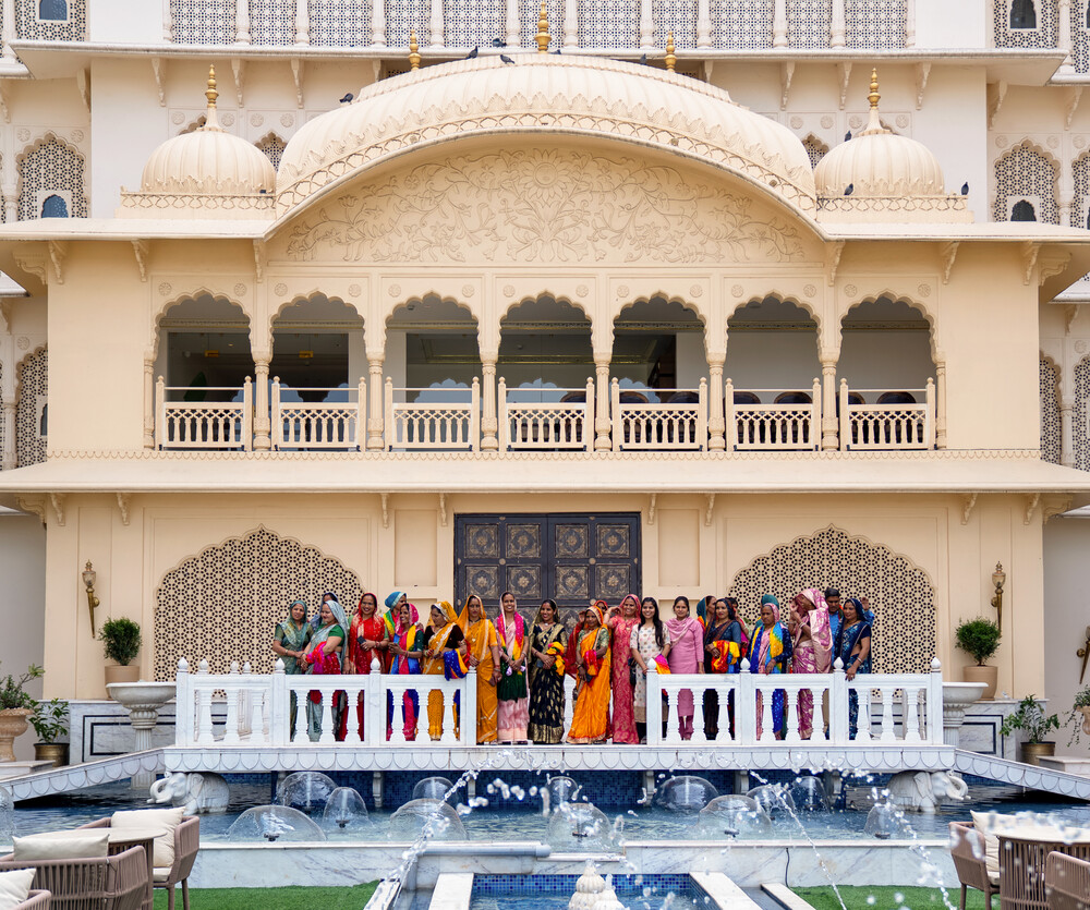 Artists and Weavers of Jaipur Rugs Foundation at Anantara Jewel Bagh Jaipur Hotel.jpg