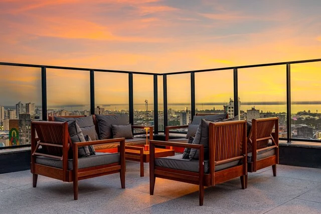 SEEN Belem, the signature rooftop bar and restaurant concept atop Tivoli Maiorana Belem Para Hotel.