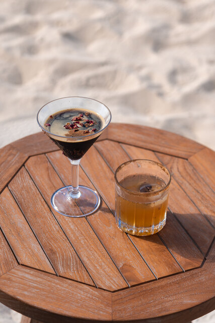 Specialty cocktails using sea-aged Planteray Rum at NH Collection Maldives Reethi Resort.jpg