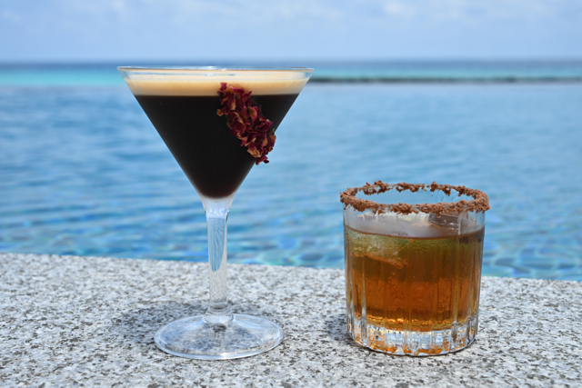 Specialty cocktails using sea-aged Planteray Rum at NH Collection Maldives Reethi Resort.png