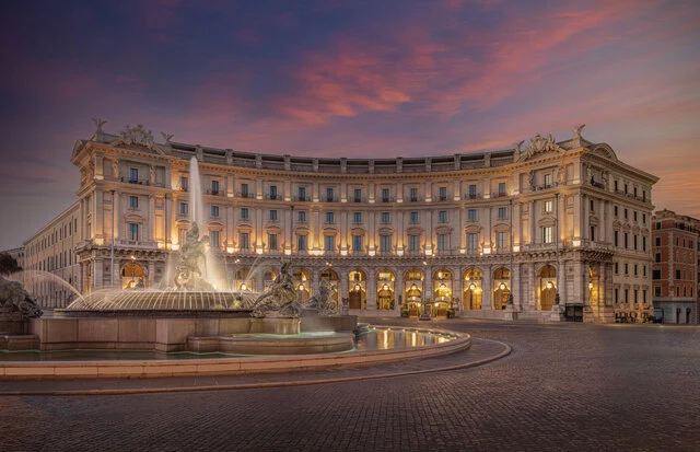 Anantara_Palazzo_Naiadi_Rome_Hotel_Exterior_Dusk