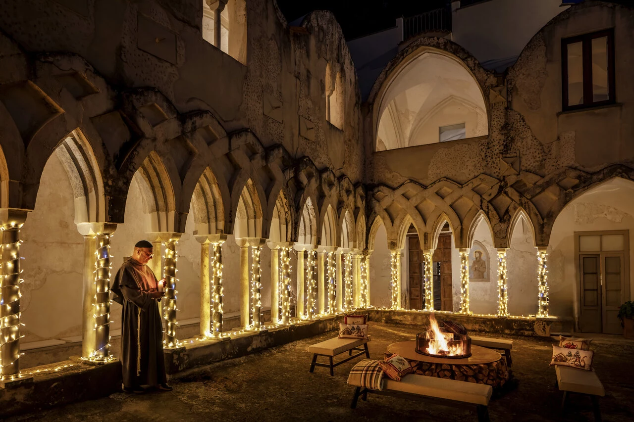 Fra Marcus, Resident Franciscan Friar in the Cloisters at Anantara Convento di Amalfi Grand Hotel.