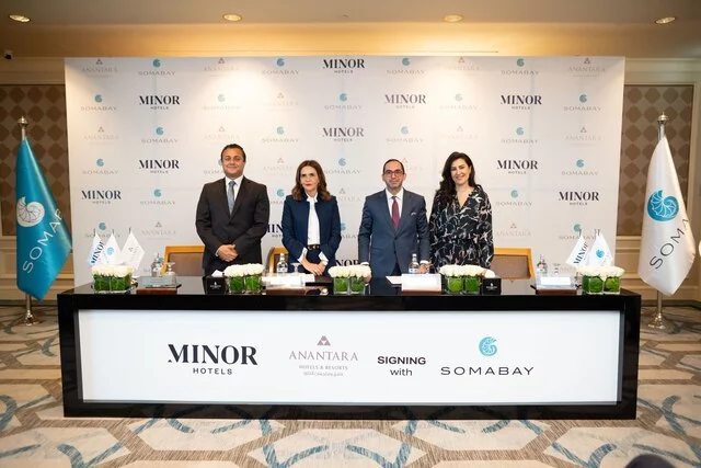 Ibrahim El Missiri, Somabay Group Chief Executive Officer, Deema Abu Ghazaleh, Somabay Hotel Company Chairman,	Amir Golbarg, COO Minor Hotels Middle East & Africa and Lema Yazigi, Senior Development Director Minor Hotels Middle East & Africa