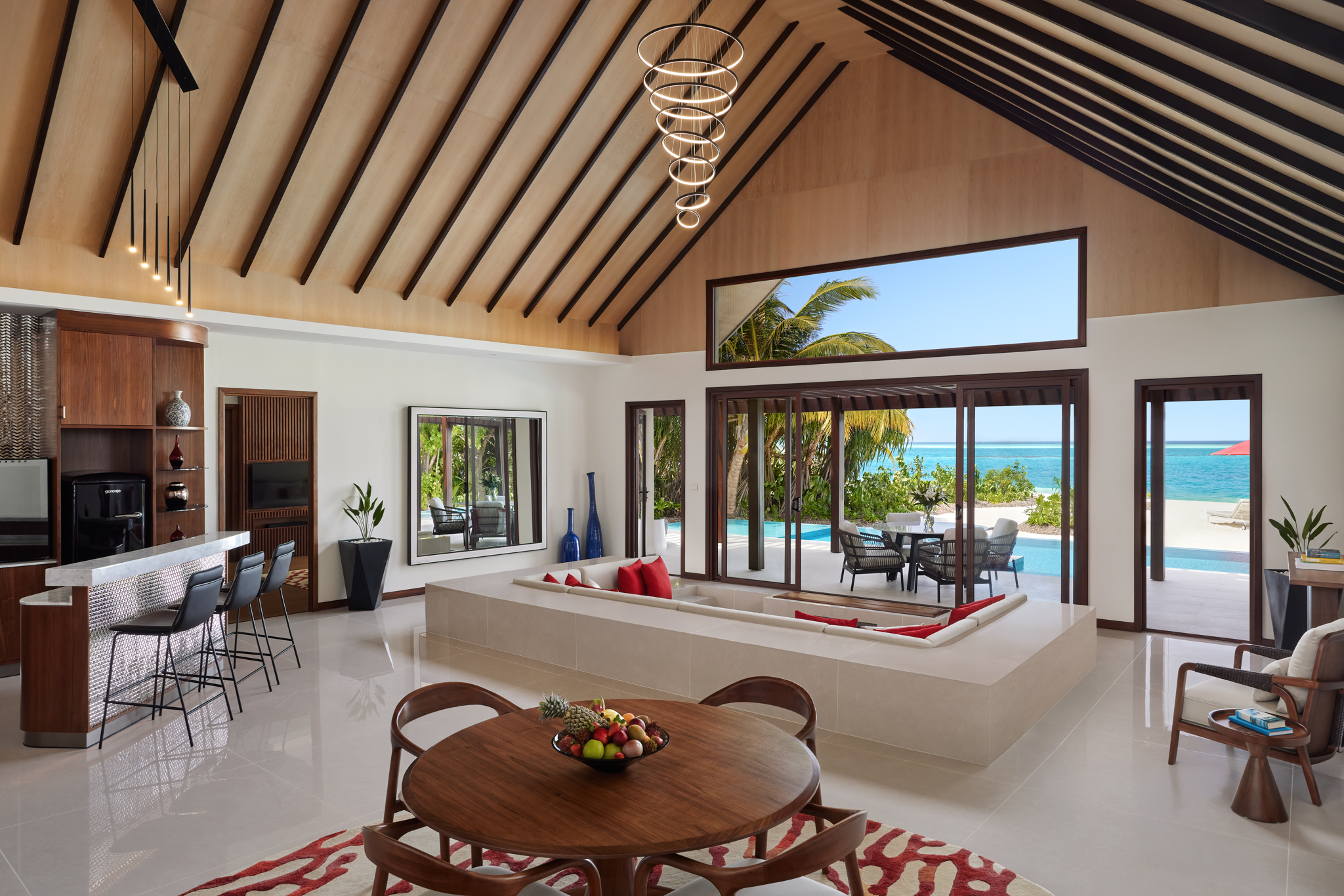 Niyama Private Islands Maldives_Guest Room Two Bedroom Beach Pool Pavilion Lounge Area.jpg