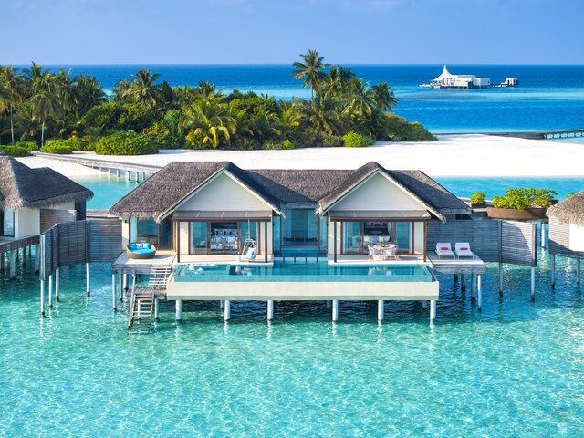 Niyama Private Islands Maldives_Guest Room One Bedroom Ocean Pool Pavilion Exterior View Aeria Shot.jpg