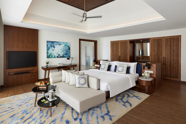 Niyama Private Islands Maldives_Guest Room Two Bedroom Ocean Pool Pavilion Master Bedroom Interior.jpg