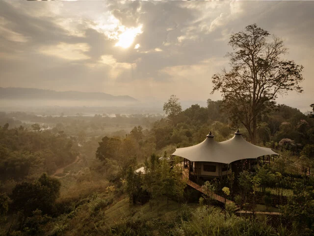 Anantara_Golden_Triangle_Elephant_Camo_and_Resort_Guest_Room_Mekong_Explorer_Tent_Aerial_Horizontal
