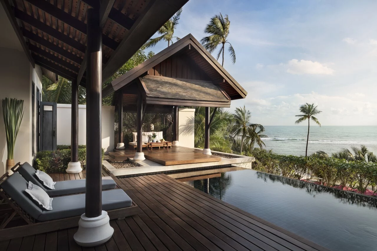 Sea View Pool Villa Terrace at Anantara Lawana Koh Samui Resort