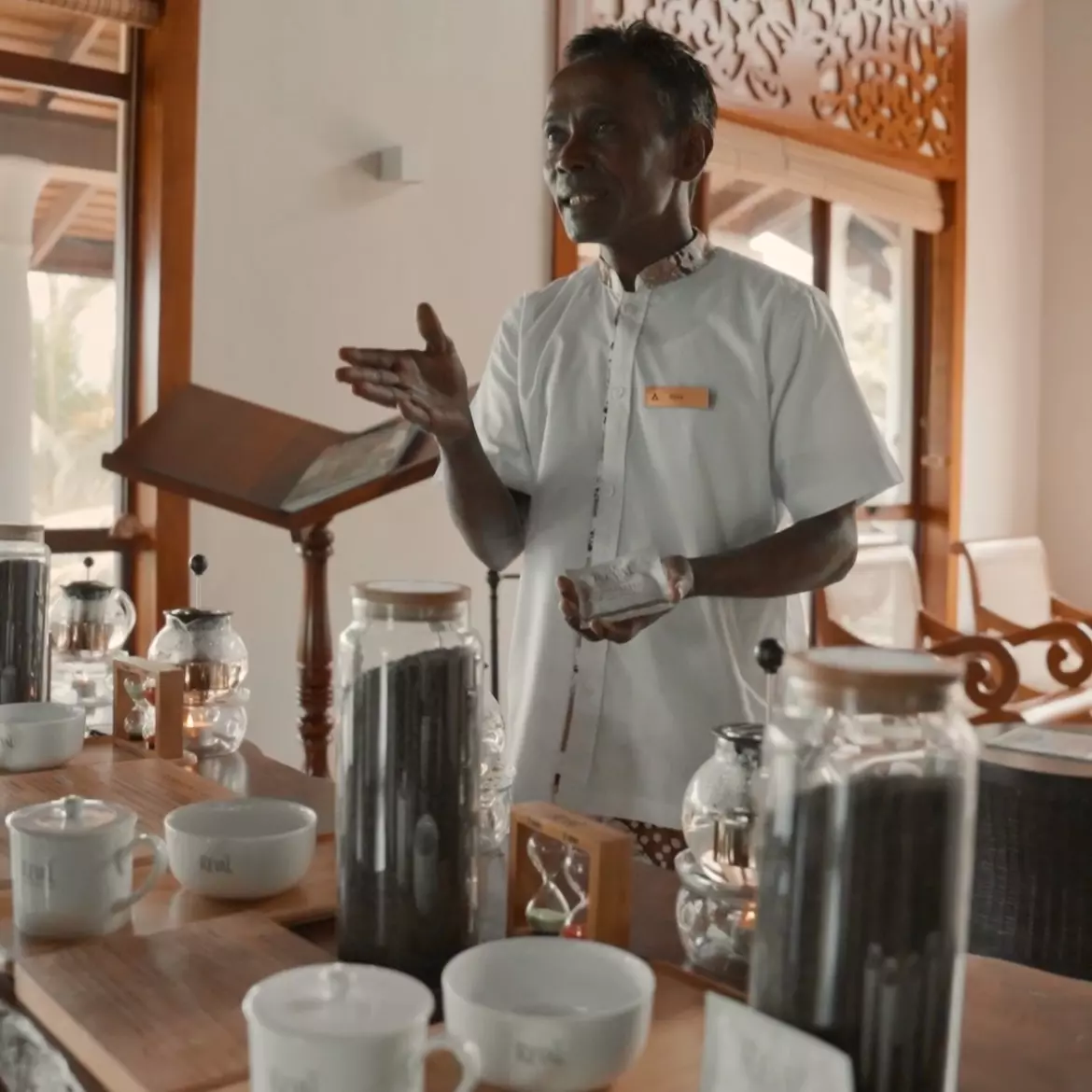 Jeeva, Tea Expert at Anantara Peace Haven Tangalle Resort