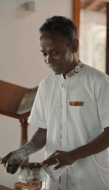 Jeeva, Tea Expert at Anantara Peace Haven Tangalle Resort