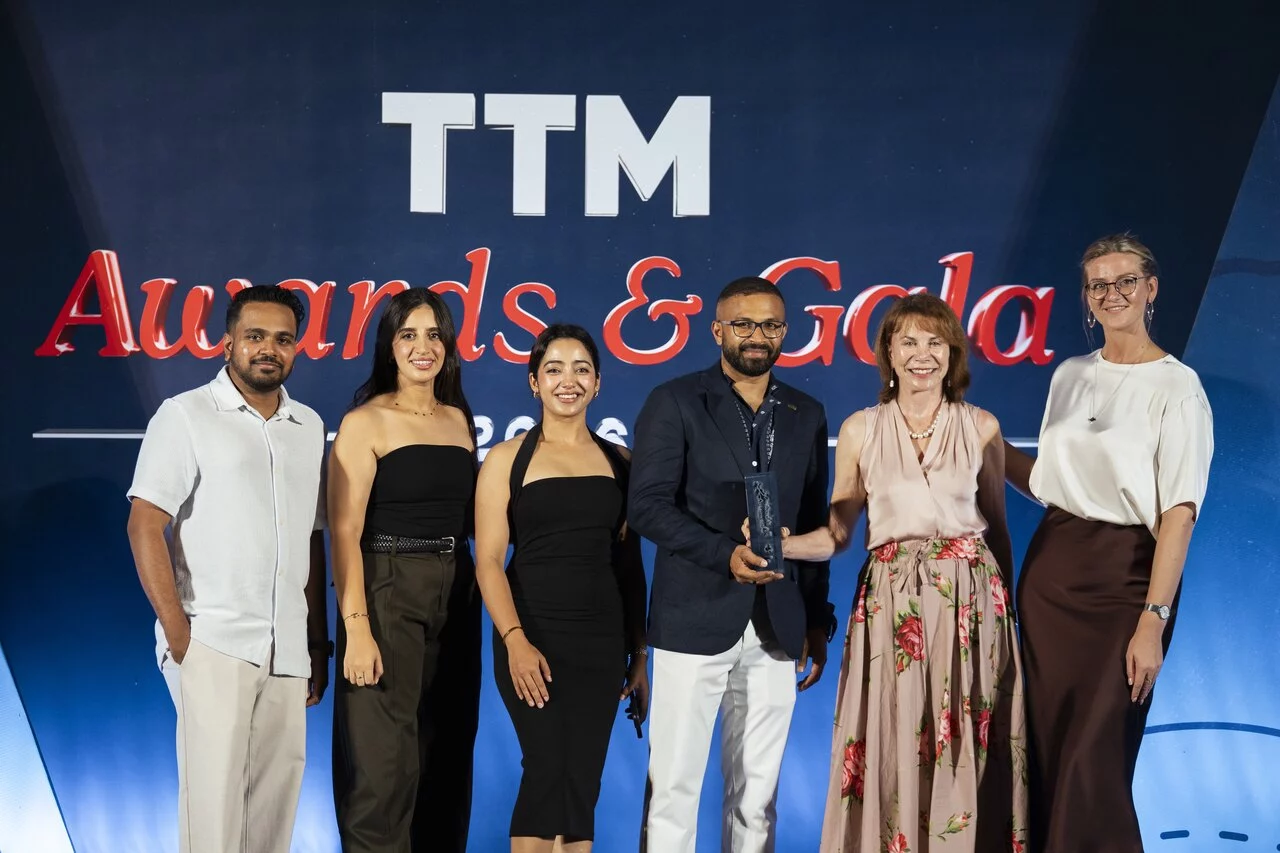 Avani+ Fares Maldives_ S&M Team Receiving Award_ Best Family Resort_TTM 2026.jpg
