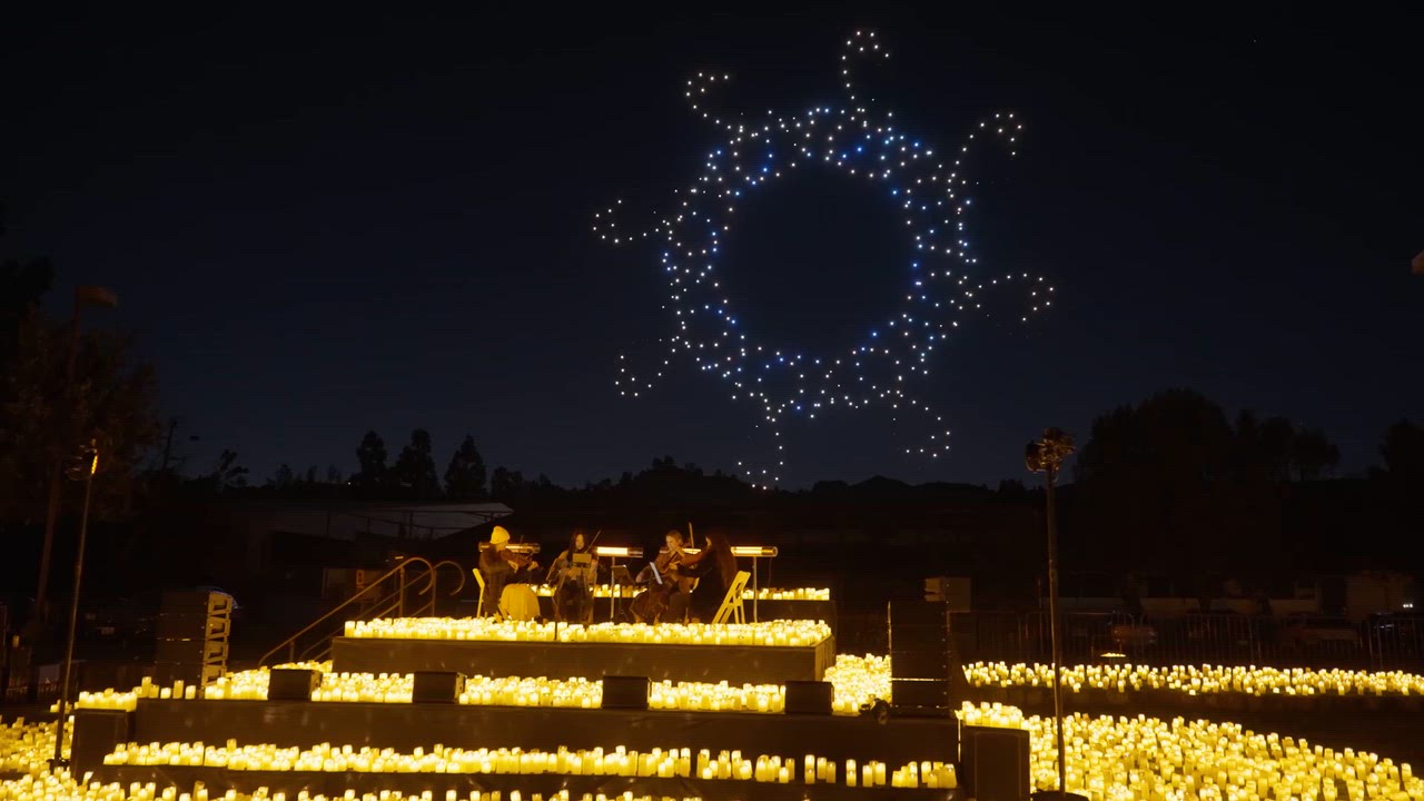 Video. DroneArt Show: Four Seasons