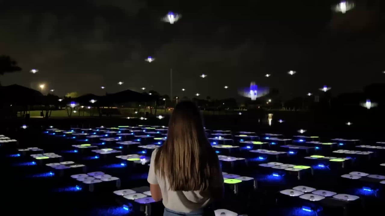 Video. DroneArt Show: Four Seasons