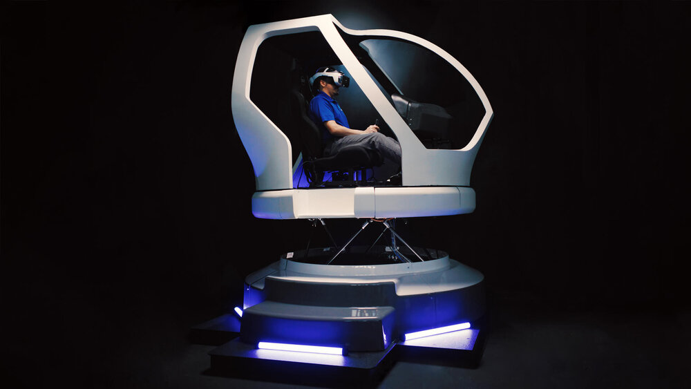 Bell debuts TRU Simulation's Veris virtual reality Bell 505 flight simulator at Singapore Airshow