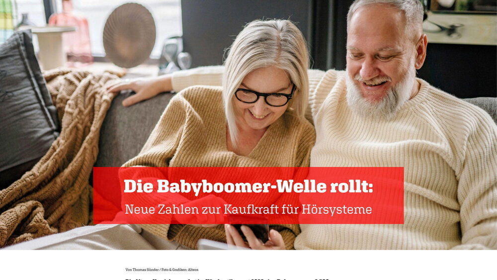 Die Babyboomer-Welle rollt: Neue Zahlen zur Kaufkraft für Hörsysteme