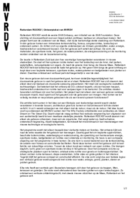 Rotterdam ROCKS!_Ontwerptekst van MVRDV