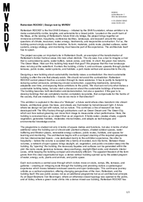 Rotterdam ROCKS!_Design text by MVRDV